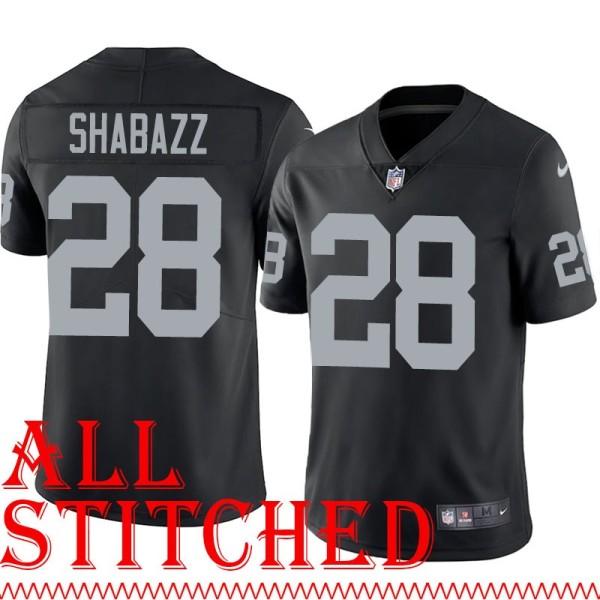 Black Home Siddeeq Shabazz Jersey Oakland LV Raiders #28