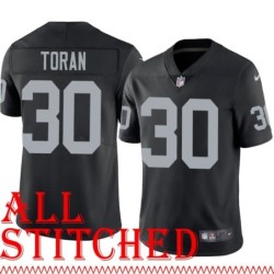 Black Home Stacey Toran Jersey Oakland LV Raiders #30