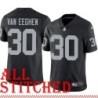 Black Home Mark van Eeghen Jersey Oakland LV Raiders #30
