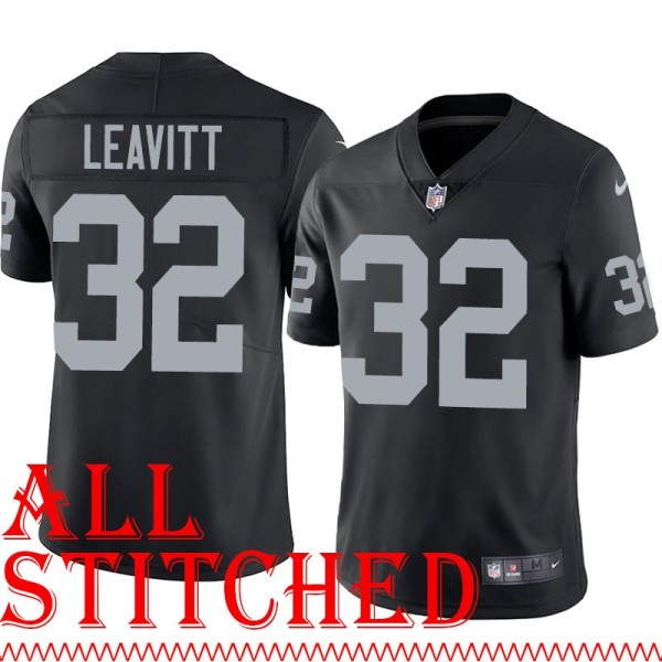 Black Home Dallin Leavitt Jersey Oakland LV Raiders #32