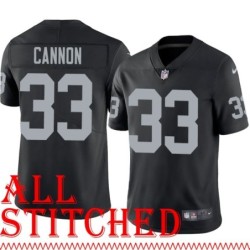 Black Home Billy Cannon Jersey Oakland LV Raiders #33