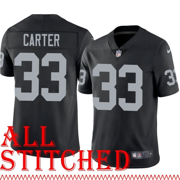 Black Home Louis Carter Jersey Oakland LV Raiders #33