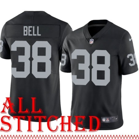 Black Home Nick Bell Jersey Oakland LV Raiders #38