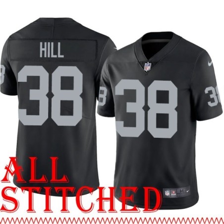 Black Home Rod Hill Jersey Oakland LV Raiders #38