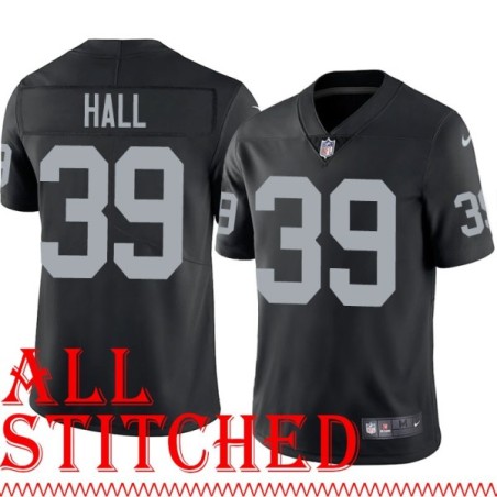 Black Home Willie Hall Jersey Oakland LV Raiders #39