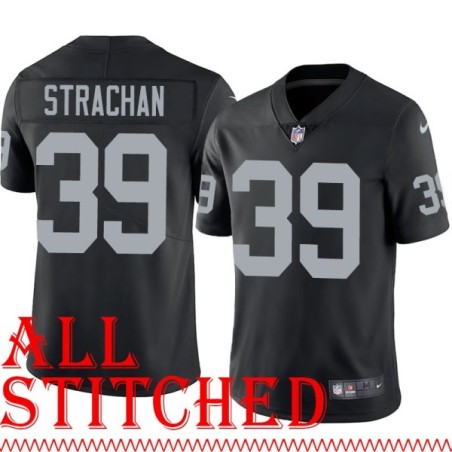 Black Home Steve Strachan Jersey Oakland LV Raiders #39