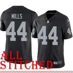 Black Home John Henry Mills Jersey Oakland LV Raiders #44