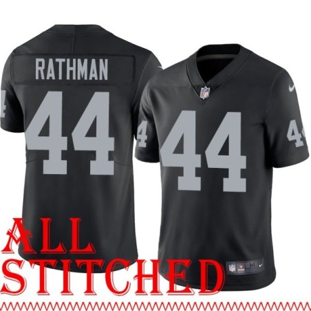 Black Home Tom Rathman Jersey Oakland LV Raiders #44