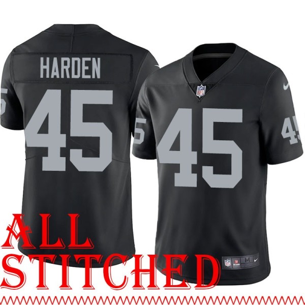 Black Home Mike Harden Jersey Oakland LV Raiders #45