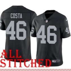 Black Home Dave Costa Jersey Oakland LV Raiders #46