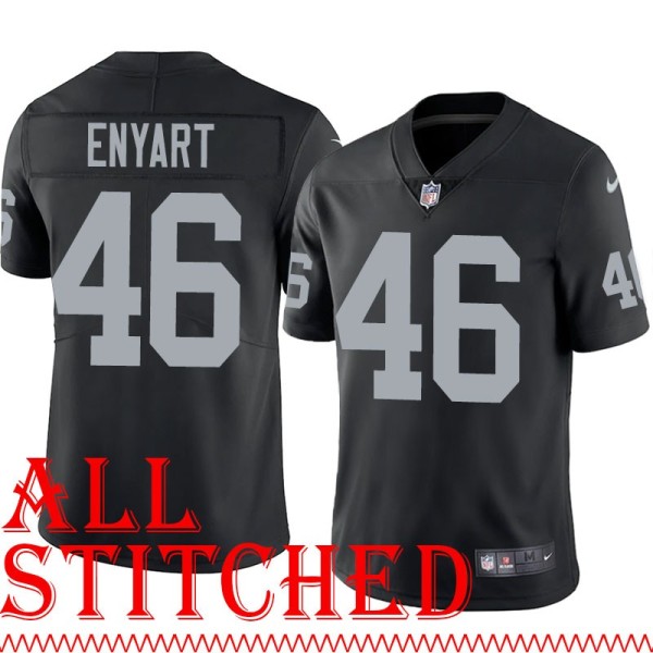 Black Home Bill Enyart Jersey Oakland LV Raiders #46