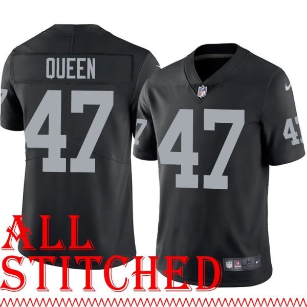 Black Home Jeff Queen Jersey Oakland LV Raiders #47