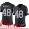 Black Home Najee Mustafaa Jersey Oakland LV Raiders #48