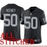 Black Home Ben Heeney Jersey Oakland LV Raiders #50