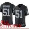 Black Home Keith Browner Jersey Oakland LV Raiders #51