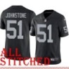 Black Home Lance Johnstone Jersey Oakland LV Raiders #51