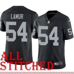 Black Home Emmanuel Lamur Jersey Oakland LV Raiders #54