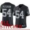 Black Home Cal Peterson Jersey Oakland LV Raiders #54