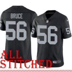 Black Home Aundray Bruce Jersey Oakland LV Raiders #56