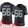 Black Home Derrick Johnson Jersey Oakland LV Raiders #56