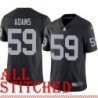 Black Home Stan Adams Jersey Oakland LV Raiders #59