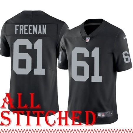 Black Home Mike Freeman Jersey Oakland LV Raiders #61