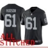 Black Home Rodney Hudson Jersey Oakland LV Raiders #61