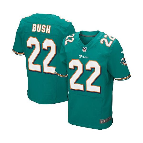[Elite] Reggie Bush Football Jersey Miami 22 Jersey(Green) 40/M