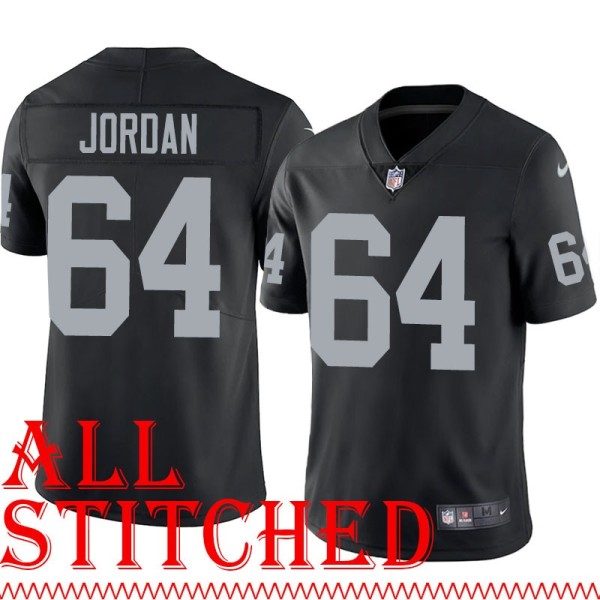 Black Home Shelby Jordan Jersey Oakland LV Raiders #64