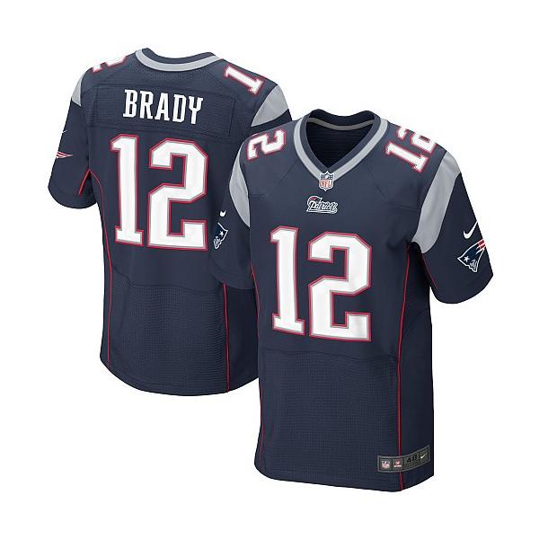 [NEW,Elite] Tom Brady Football Jersey -New England #12 NEW Football Jersey(Blue)