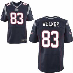 [NEW,Elite] Wes Welker Football Jersey -New England #83 NEW Football Jersey(Blue)