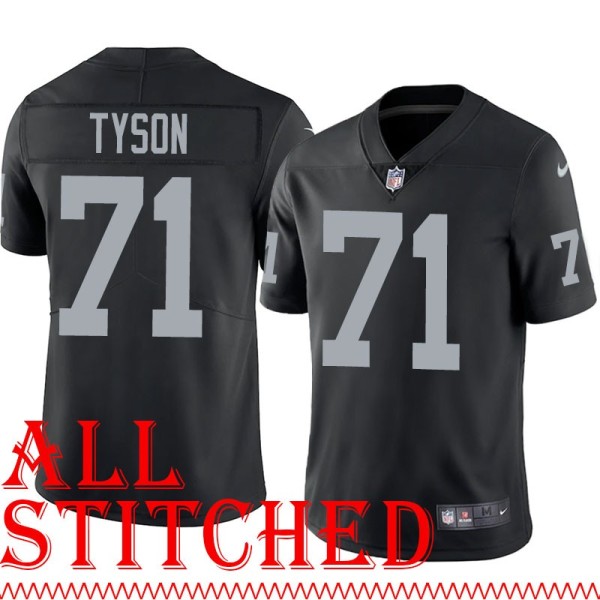 Black Home Dick Tyson Jersey Oakland LV Raiders #71