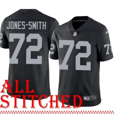 Black Home Jaryd Jones-Smith Jersey Oakland LV Raiders #72