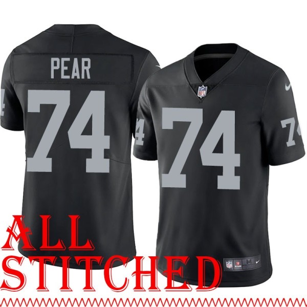 Black Home Dave Pear Jersey Oakland LV Raiders #74