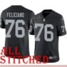 Black Home Jon Feliciano Jersey Oakland LV Raiders #76