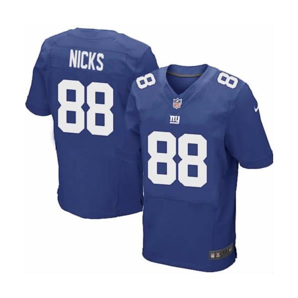 [NEW,Elite] Hakeem Nicks Football Jersey -NY-G #88 NEW Football Jersey(Blue)
