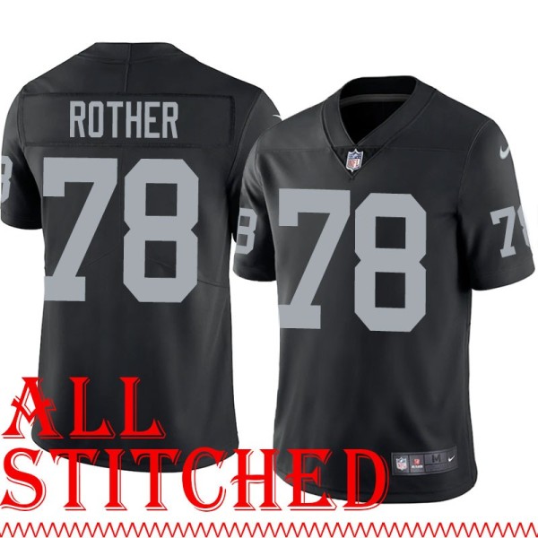 Black Home Tim Rother Jersey Oakland LV Raiders #78