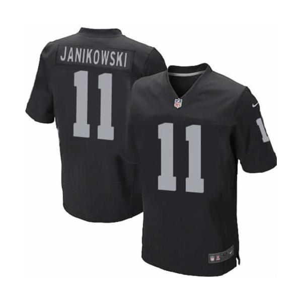 [NEW,Elite] Sebastian Janikowski Football Jersey -Oakland #11 NEW Football Jersey(Black)