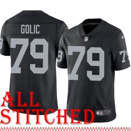 Black Home Bob Golic Jersey Oakland LV Raiders #79