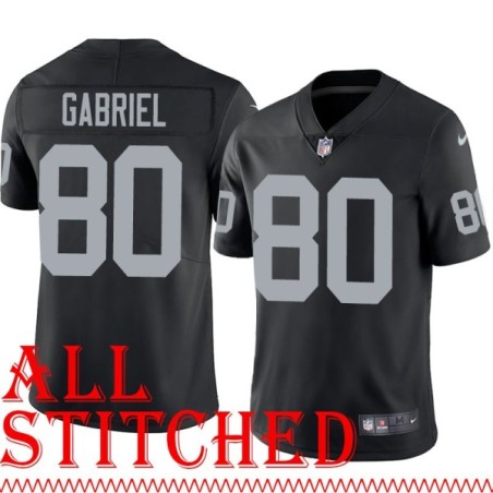 Black Home Doug Gabriel Jersey Oakland LV Raiders #80
