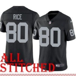 Black Home Jerry Rice Jersey Oakland LV Raiders #80