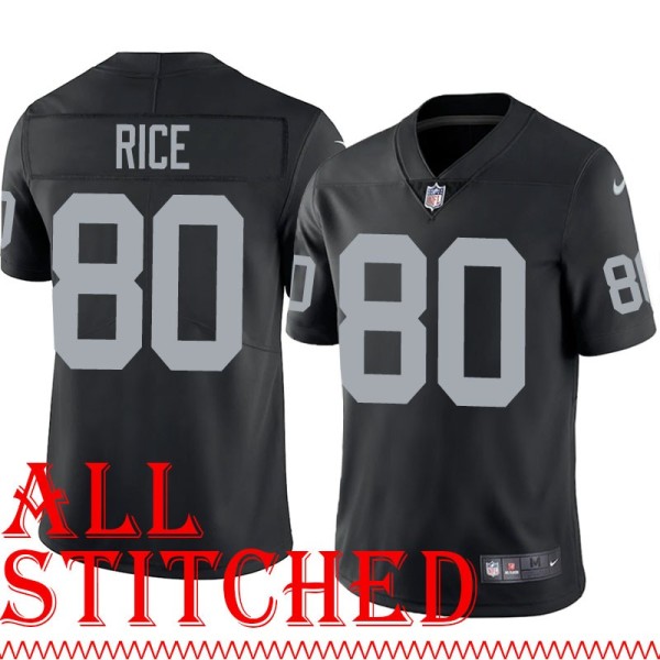 Black Home Jerry Rice Jersey Oakland LV Raiders #80