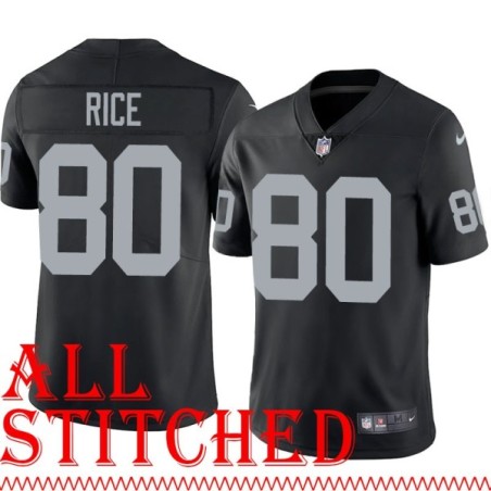 Black Home Jerry Rice Jersey Oakland LV Raiders #80