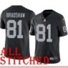 Black Home Morris Bradshaw Jersey Oakland LV Raiders #81