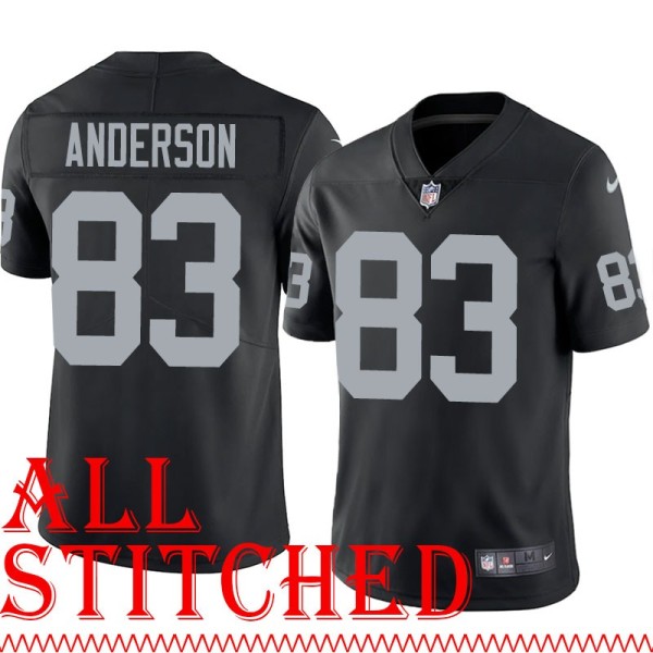 Black Home Courtney Anderson Jersey Oakland LV Raiders #83