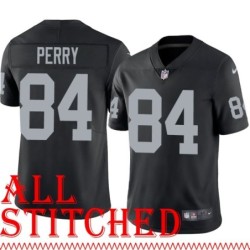 Black Home Mario Perry Jersey Oakland LV Raiders #84