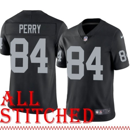 Black Home Mario Perry Jersey Oakland LV Raiders #84