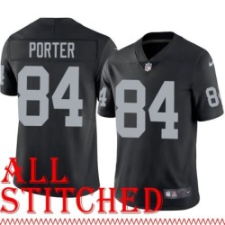 Black Home Jerry Porter Jersey Oakland LV Raiders #84