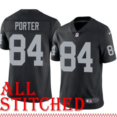 Black Home Jerry Porter Jersey Oakland LV Raiders #84