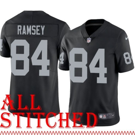 Black Home Derrick Ramsey Jersey Oakland LV Raiders #84